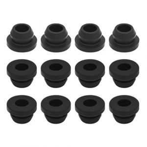Korysnew Lot de 12 œillets en caoutchouc noir pour réchaud à gaz, embouts en caoutchouc pour supports de casseroles, passages de protection en caoutchouc avec tiges de 5 mm pour réchaud de camping-car (haerbinshikeruisixinshangmaoyouxiangongsi, neuf)