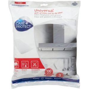 CARE+PROTECT Filtre pour Hotte - Universel - &Agrave; D&eacute;couper sur Mesure - Anti-Graisse - Anti-Odeur - Auto-Extinguible - Dimensions 47x97 cm - Absorption 100 g/m&sup2; (PakTrade, neuf)