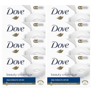 Dove Barre de crème de beauté originale 3 en 1 nettoie, hydrate et nourrit Savon de bain sans sulfate pour une peau douce et lisse, adapté à un usage quotidien, 8x90 g (Seyko, neuf)