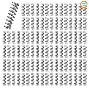 100 Pcs Ressort de Compression en Acier Inoxydable Petit Ressort de Compression Ressort de Compression Hélicoïdaux Diamètre de fil de 0,5 mm Diamètre Extérieur de 3 mm Longueur Totale de 10 mm (ZEKAIR, neuf)