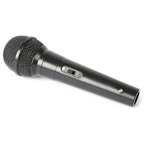 Fenton DM100 Microphone Dynamique - Microphone Filaire, Noir, Cordon de 3 Mètres, Jack 6,35mm Male, Interrupteur Marche/Arrêt, Impédance 600 Ohms (Sono Matériel, neuf)