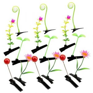 IWOWHERO Pinces à Cheveux De Pousse De Soja 30 Pièces Petites Décoratives Pour Filles De 8 à 12 Ans Accessoires Pour Coiffures Quotidiennes (Langeriy, neuf)