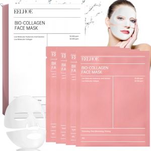 4 pi&egrave;ces Masque collag&egrave;ne,masque collag&egrave;ne biologique visage pendant nuit,masque peel-off hydratant anti-rides, masque hydratant pour visage (WESTUN, neuf)