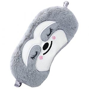 NULYLU Masque Pour Les Yeux De Singe Gris Masque Pour Les Yeux De Sommeil Cache-Œil Domestique Masque De Sommeil Occultant De Dessin Animé Masque Pour Les Yeux Réutilisable Masque De (Kopouy, neuf)