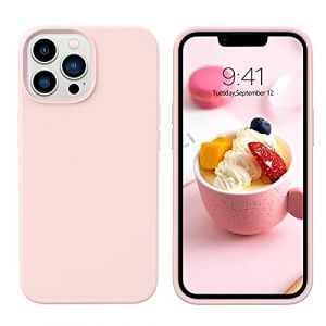 DUEDUE Coque pour iPhone 13 Pro Max Silicone, Coque de Téléphone pour iPhone 13 Pro Max Silicone Rigide Protection Antichoc Solide Durable Intégrale, Coque pour iPhone 13 Pro Max 6,7 Pouces Rose (XL-Direct, neuf)