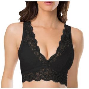 Soutien Gorge Dos Nageur, Soutien Gorge Dentelle Sexy Couleur Unie Brassière Lingerie Respirant Confortable Soutiens-Gorge Classiques Bra Push Up Lingerie Grande Taille de Sport pour Fitness Yoga (Saalee(✈7 à 14 jours Livraison✈), neuf)