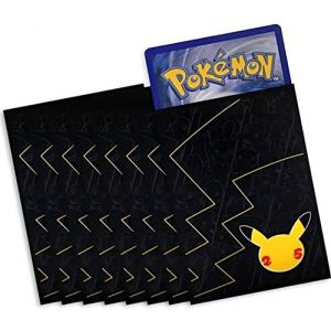 Lot de 65 pochettes d'entra&icirc;nement d'&eacute;lite pour Pok&eacute;mon - Montrez vos cartes avec les pochettes promotionnelles des bo&icirc;tes Pok&eacute;mon ETB, pochettes pour cartes Pok&eacute;mon (Celebrations) (Friki Monkey, neuf)