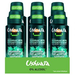 Ushuaia Atomiseur Homme Eucalyptus Sauvage - Lot de 6 (Parapharmacie Centrale, neuf)