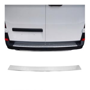 Protection Seuil de Pare-Chocs arri&egrave;re - Compatible avec VW Crafter II 2017-2022 - Couverture de Seuil de Coffre - Bande Seuil de Chargement - Style &eacute;l&eacute;gant - en Acier INOX Chrom&eacute; (omacfrance, neuf)