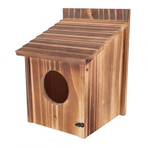 Cocoarm Nichoir &agrave; Oiseaux en Bois de qualit&eacute; Sup&eacute;rieure en Bois de Paulownia avec Porte d'entr&eacute;e Facile &agrave; Nettoyer, Trou de 6 Cm pour Jardin, Balcon, Cour, Oiseaux Bleus, M&eacute;sanges (Aceyee, neuf)