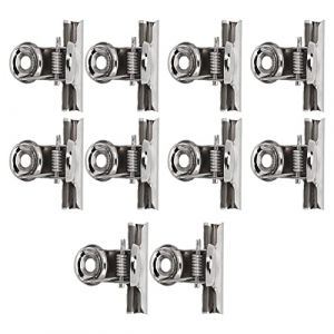 Fdit Clamp/Holder D'extension de L'ongle en M&eacute;tal Clamp/Holder &agrave; la Mode de Fixation en Fibre de Verre Outil pour les Ongles, 10 Pcs pour L'utilisation de la Maison/du Salon, de L'argent (Socialme-eu, neuf)