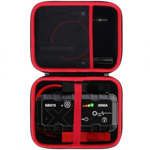 Lebakort Dur Étui Housse Cas Compatible avec Boost X GBX75 2500A 12V Booster Batterie Voiture Lithium UltraSafe, Chargeur Batterie Portable USB-C et Câbles de Démarrage (Lebakort-EU, neuf)