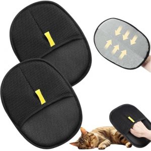 OIXEYA 2 Pi&egrave;ces Gant Anti Poils Animaux, Gant Statique Attrape-Poils, Brosse Poil Chat Chien, pour canap&eacute;, Meubles, Tapis, Rideaux, Poils d'Animaux (DINODANUBE TRADING, neuf)