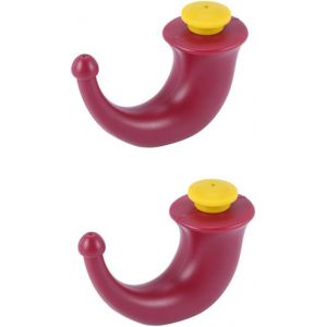 Pot De Yoga Rinçage Nasal Lavage Du Nez Neti Pot De Yoga Pour Le Nez Rrigation Des Sinus Nettoyeur De Corne Rouge (2 Pièces) (EHOTER Décor, neuf)