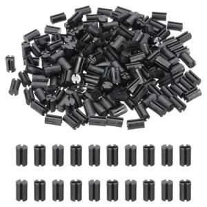 PATIKIL Entretoise Led 200 Pcs &Eacute;carteur, 5mm OD 8mm Hauteur Doubles Fentes Support LED Douille Diode &Eacute;lectroluminescente Colonne Isolation Montage PCB Pour 3mm 5mm LED Protection, Noir (PATIKIL UK, neuf)