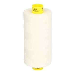 G&uuml;termann - Fil Mara 120, fil &agrave; coudre en polyester, 1000 m, r&eacute;sistant aux UV, cr&egrave;me (Ingrosso Mercerie LCF, neuf)