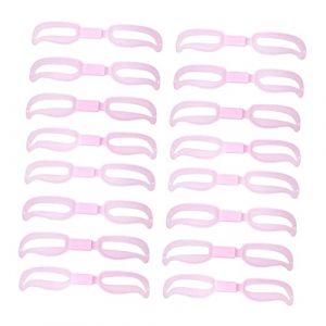 Beatifufu 5 Sets / 20pcs Sourcil Carte Réutilisable Sourcil Assistant Costume De Poche Sourcil Toilettage Pochoir Pour Femme Dame Fille (rose) (Camprilli, neuf)