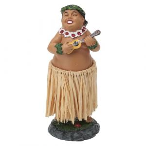Hawaiian Hula Dashboard Doll, Poupée de Tableau de Bord hawaïen Dansant Girl, Voiture de Danseuse Fille hawaïenne pour Tableau de Bord de Voiture de Collection de Danseuse Souvenir (kaitianhongdianzi, neuf)