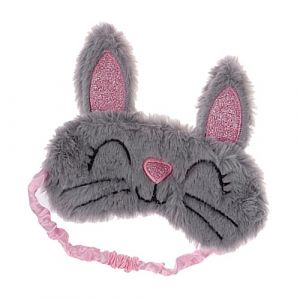 Vaguelly 1 Pièce Masque pour les yeux de lapin en peluche sleep mask sleeping mask cache-oeil de dessin animé pour enfant Patch cache-yeux en peluche ombre à paupières cache-oeil de lapin (Bustling Xin, neuf)