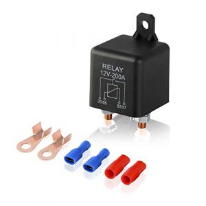 EHDIS Relais 12V 200A 4 Pin avec 2 Pin Empreinte + 2 Terminal, Coupleur Separateur Batterie pour Car Truck Motor Automotive Boat Car Starter Heavy Duty de Split Charge ZL180 (Ehdis Company, neuf)