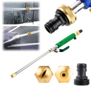 bertaus Nettoyeur &agrave; Haute Pression PG7 Lance &agrave; Eau Haute Pression avec Buse R&eacute;glable, Nettoyeur Haute Pression pour Tuyau d'Arrosage, Pistolet &agrave; Eau pour Nettoyage Ext&eacute;rieur et Int&eacute;rieur (YUEZX, neuf)