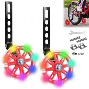 Roue Auxiliaire, Stabilisateur Velo Enfant, Roues Stabilisatrices Vélo Enfant, Vélo Roue Auxiliaire, Roues d'entraînement Réglables, Roulette Velo Universelle pour Vélos 12-20 Pouces (DIDIhouse, neuf)