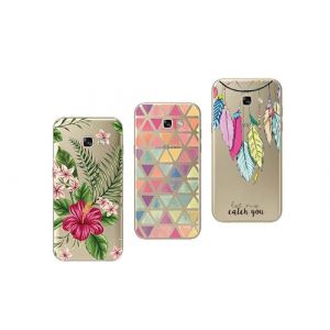 NOVAGO 3 Coques Compatible Samsung Galaxy A3 2017 Coque en Gel Souple Transparente Solide incassable avec Jolie Impression Fantaisie de qualit&eacute; (Pack 1) (NOVAGO-Vendeur PRO fran&ccedil;ais, neuf)