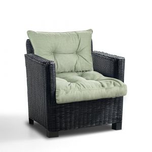 Best Wool Coussin Salon de Jardin Exterieur en Rotin 60x60 + 60x40 – Coussin de Chaise – Coussin d’Assise et Dossier pour Mobilier en Rotin – Polypropylène de Haute Qualité (Wool-Stam, neuf)