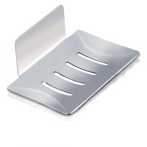 HONZUEN Porte Savon Mural, Porte-Savon de Douche Auto-adh&eacute;sif en Acier Inoxydable, Boite a Savon de Cuisine de Salle de Bain, Utilis&eacute; pour Stocker &eacute;ponge &agrave; Savon Brosse(Argent&eacute;) (He Ebb, neuf)