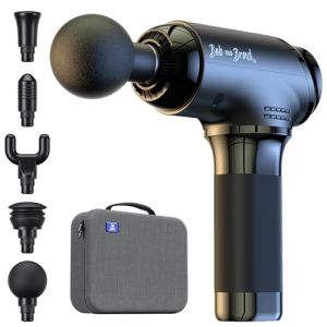 Bob and Brad T2 Pistolet de Massage avec Batterie 4000mAh 10mm Amplitude, Massage Gun Pistolet à Massage Musculaire des Tissus Profonds, Ultra Silencieux pour Récupération de Fatigue et de Détente (Bob and Brad Offcial, neuf)