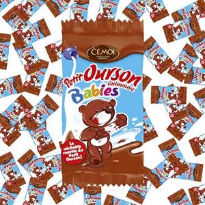 Cémoi - Carton L’Authentique Petit Ourson Guimauve Babies, Chocolat au Lait – Fabriqué en France, 260 pièces (1.35 kg) (Secret des chefs, neuf)
