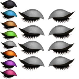 Patch de fard &agrave; paupi&egrave;res pour les yeux paresseux, 2 en 1 autocollants de maquillage pour les yeux r&eacute;utilisables, autocollant 3D fard &agrave; paupi&egrave;res naturelles avec faux cils et ombre (Gris, 4paires) (xiaxiappa99, neuf)