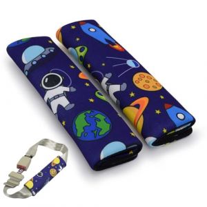 VONJUMA 2 Pi&egrave;ces Protection Ceinture Voiture Enfant Protege Ceinture De Securite Enfant Adorables Espace Protection Ceinture De S&eacute;curit&eacute; Enfant Respirants Et Doux Pour La Peau Protege Ceinture Voiture (VONJUMA STORE, neuf)