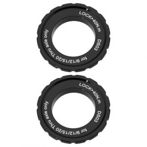 SG Store 2X Bagues de Verrouillage pour Disque de Frein à Disque Compatible avec Shimano Compatible avec Axe Traversant 15/20 Mm Moyeu de Vélo en Alliage D'aluminium 44 X 26 X 8 Mm (Sundry Goods Store, neuf)