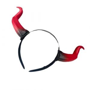 Serre-tête en corne d'oreille diable fait à la main pour filles - Accessoires de cosplay surdimensionnés - Fourrure pour bal masqué, Halloween, fête costumée (XCengzy, neuf)