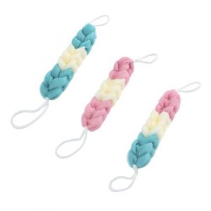 Beaupretty 3pi&egrave;ces &Eacute;ponge de Bain Exfoliante pour Corps Lingette de Toilette avec Lani&egrave;re Accessoire de Douche Longues Bandes de Bain pour Nettoyage Facile (kiLIHK, neuf)