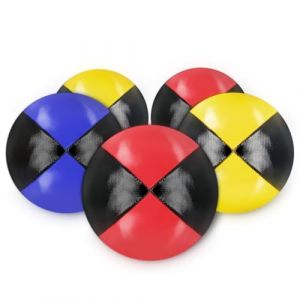 MINISOISO 5 Pack Balles de Jonglage Enfant Balle de Jonglage Cirque en Cuir PU Balles Doux Balle Jonglage Pro Mini Balles de Jonglerie de Qualité pour Débutants et Enfants (TEKTONIX LTD, neuf)