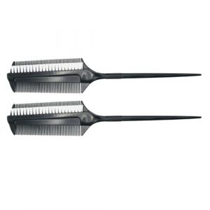 Gatuida 2 Pièces brosse de de salon de coiffure peigne de coloration des cheveux brosse à pour les cheveux pinceau coloration cheveux cheveux brosse à cheveux (wushubanlan, neuf)
