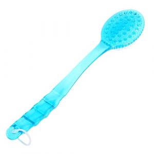 Brosse de Nettoyage de la Peau du Dos, épurateur de Douche à Long Manche pour Laver le Corps, avec Brosse Douce pour les Pieds, le Dos et les Genoux pour Soulager la Pression (Yuppeei, neuf)
