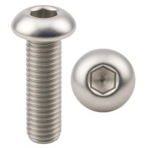 Vis INOX M3x8 mm t&ecirc;te bomb&eacute;e BTR &Oslash; 3x8 mm | Vis cylindrique M3 x 8 mm BHC &agrave; 6 pans creux (cl&eacute; allen) | Acier Inoxydable A2-70 (V2A/304) | DIN ISO 7380-1 : LOT DE 50 Pcs - ProRaje (ProRaje Sarl, neuf)