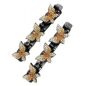 ycezw Clips de tresse de papillons, clips de tresse de cheveux - Filles Femmes Tresse Bijoux pour cheveux Pince &agrave; cheveux | Pinces &agrave; cheveux Fashion Braider &Eacute;pingle &agrave; cheveux (niaderm, neuf)