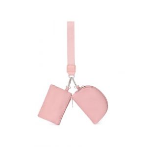 MOPZIJA Porte Monnaie Femme Rose avec Pendentif Portefeuille Pochette Petit Bourse Fermeture Eclair Cadeau Fille Anniversaire Fête，petit porte monnaie femme，porte monnaie，mini pochette，rose (qinhuangdaozhaozangshangmaoyouxiangongsi, neuf)