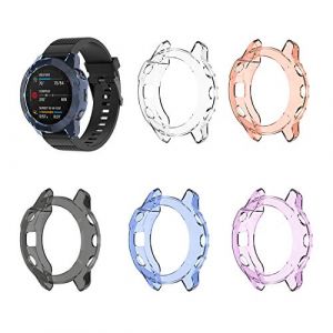 TenCloud Coques compatibles avec Garmin Fenix 6/Fenix 6 Pro/Sapphire Coque de Protection en TPU Souple pour Fenix 6 Series Uniquement (Pas pour Fenix 6S et 6X) (5pcs) (Jiujunshiye, neuf)
