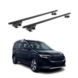 Barres de Toit transversales pour Ford Connect Tourneo 2022-25 5 P Noir 2X (OMAC-GmbH, neuf)