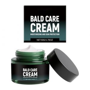 Crème de soins capillaires | Hydratant du cuir chevelu | Crème de rasage à tête chauve naturelle apaisante | Texture non grasse | Soins de renforcement de la confiance | 6x6x5cm | Pour les hommes (Jsunxh, neuf)