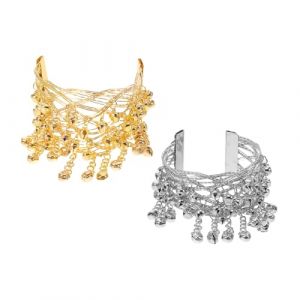 ibasenice 2pi&egrave;ces Cha&icirc;ne De Bracelet Bijoux Danseuse Orientale Accessoires Danse Bracelet Jonc Bras Femmes Manchette Bras Clochette Costume Danse Orientale (Yunfan YBJ, neuf)