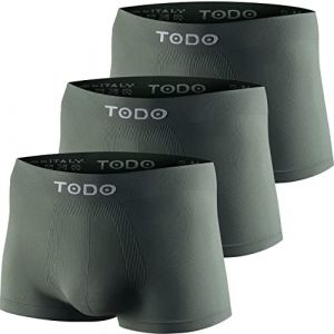 TODO Boxer de Sport Homme Respirant (Lot de 3) &eacute;lastique sous-v&ecirc;tements, Ajustement Parfait, sans Plis, sans frottement (socks_paradise, neuf)