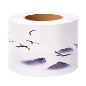 Oie autocollante 10 cm x 500 cm Frise amovible, imperm&eacute;able, bordure d&eacute;corative PVC pour salon, cuisine, salle de bain, cadre de papier peint, plinthe &eacute;paisse (ZhongQuMaoYi, neuf)