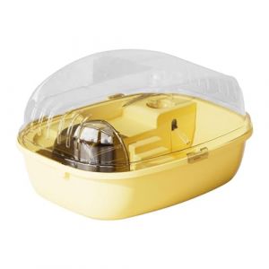 ＡＷＨＡＯ Cage à Hamster Transparente et Respirante, Maison Portable pour Petits Animaux, Planeur de Sucre, Lapins, Rats, Petits Animaux, gerbilles, Jaune (TAIZhiChen, neuf)