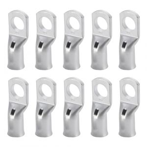 10 Pièces Cosse Tubulaire M8 16mm², Cosse Câble 16mm², Cosses à Sertir Non Isolées, Cosses Electriques Cuivre Étamé Haute Conductivité, Pour Câbles de Batterie de Véhicules Automobiles, Motos, Boîtes (XiaoYuQing, neuf)